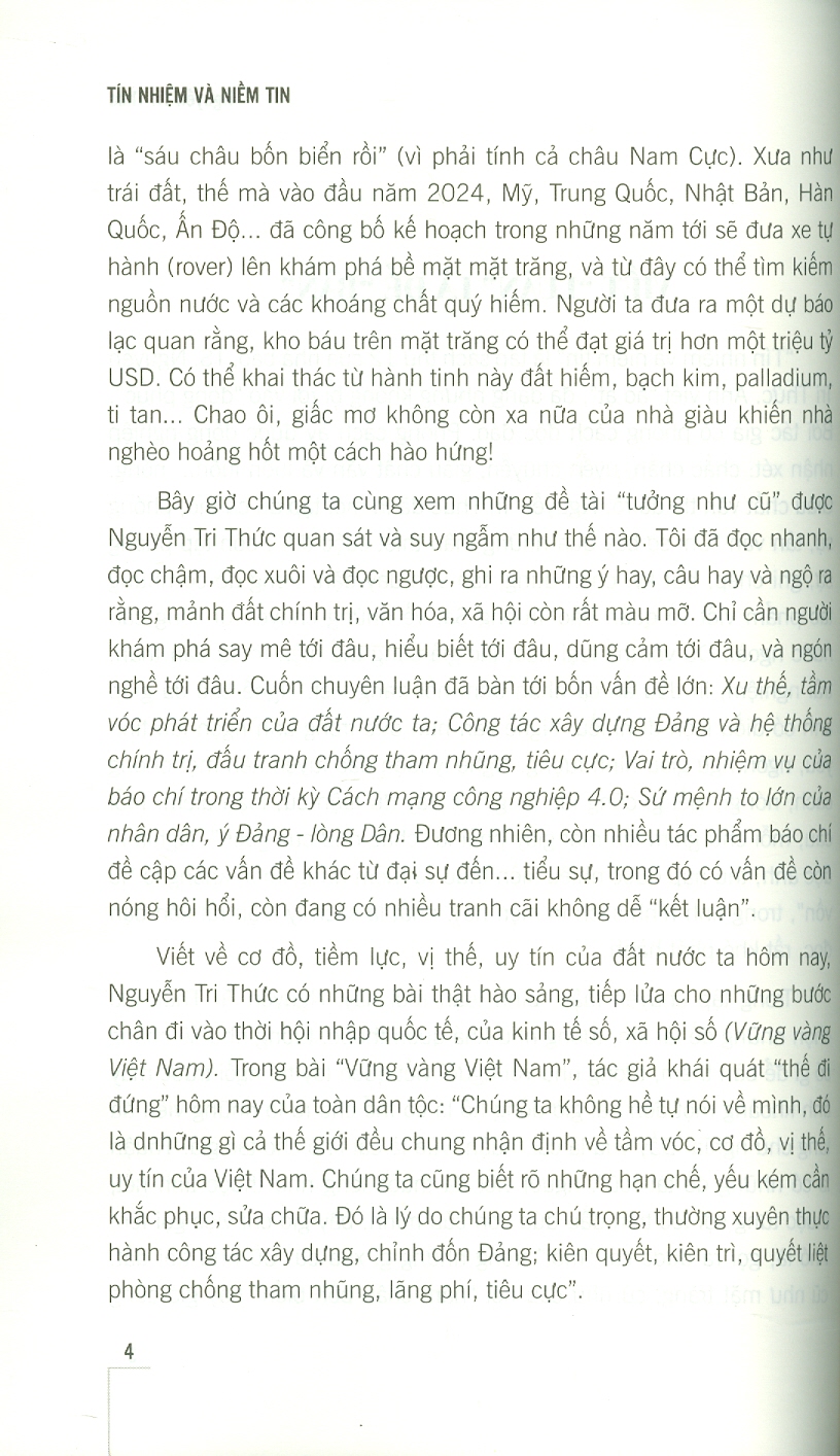 Tín nhiệm và niềm tin