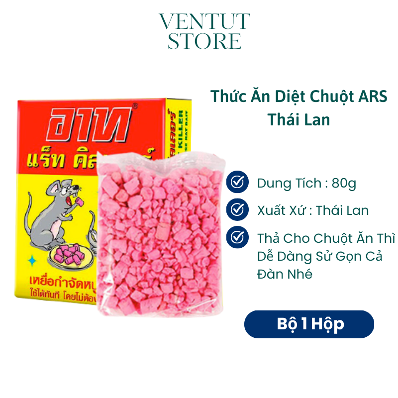Thuốc diệt chuột, Kẹo diệt chuột tiêu diệt cả đàn chuột hàng Thái Lan