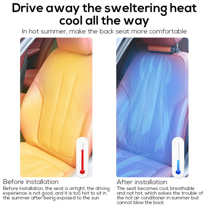 Quạt Lưng Ghế Ô Tô Car Seat Cooling Fan - Home and Garden