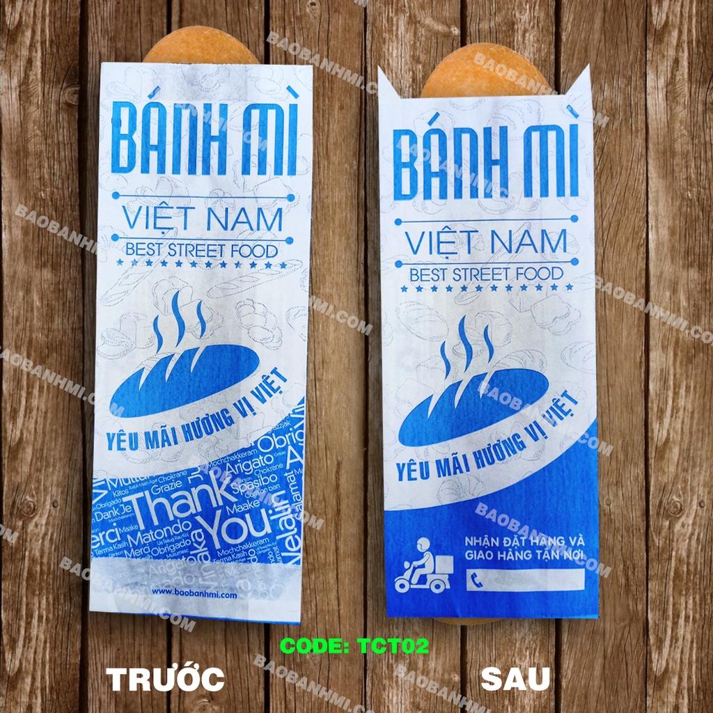 Bao và túi bánh mì Xanh Dương TCT02 - thùng 1000 túi