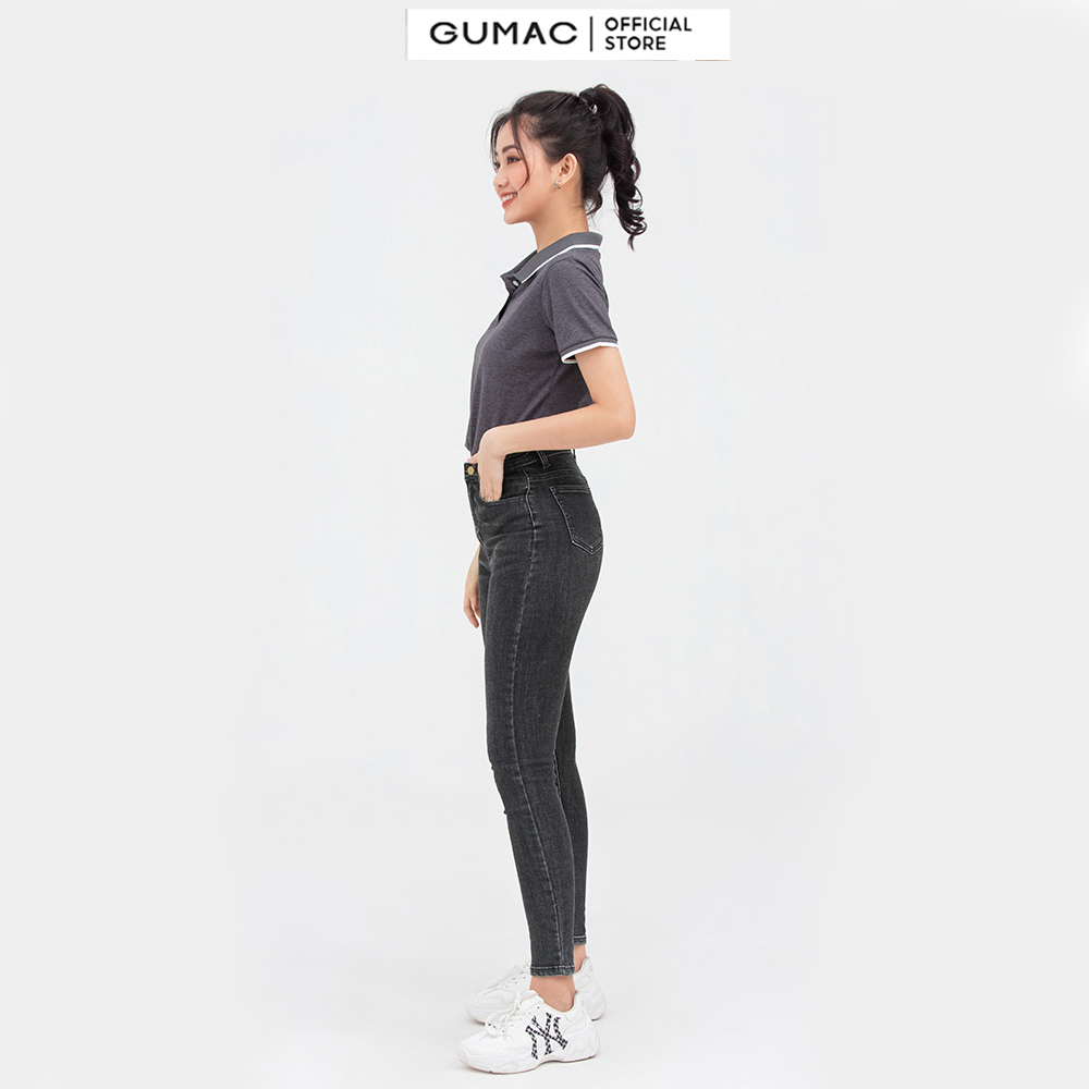 Quần jeans nữ GUMAC QJC05016 skinny tôn dáng