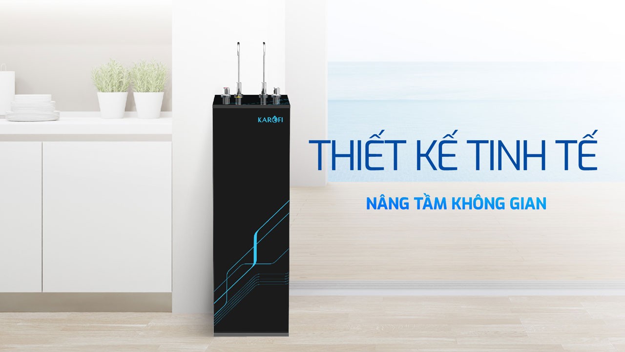 Máy lọc nước nóng nguội RO Mỹ 11 lõi Karofi KAH-D18 - Giao trước lắp sau miễn phí toàn quốc - Bảo hành 36 tháng - Hàng chính hãng