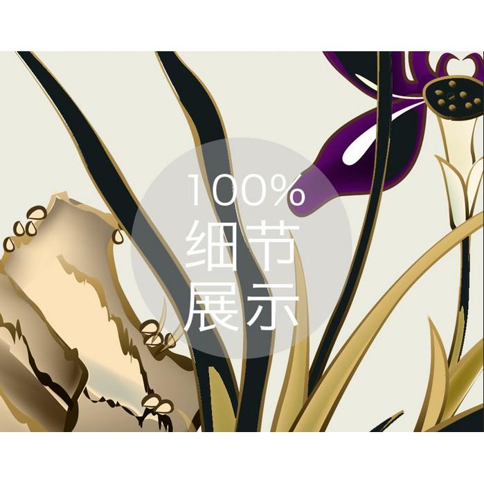 Tranh dán tường Làng quê thanh bình, Tranh 3D dán tường hiện đại , MS 1120445