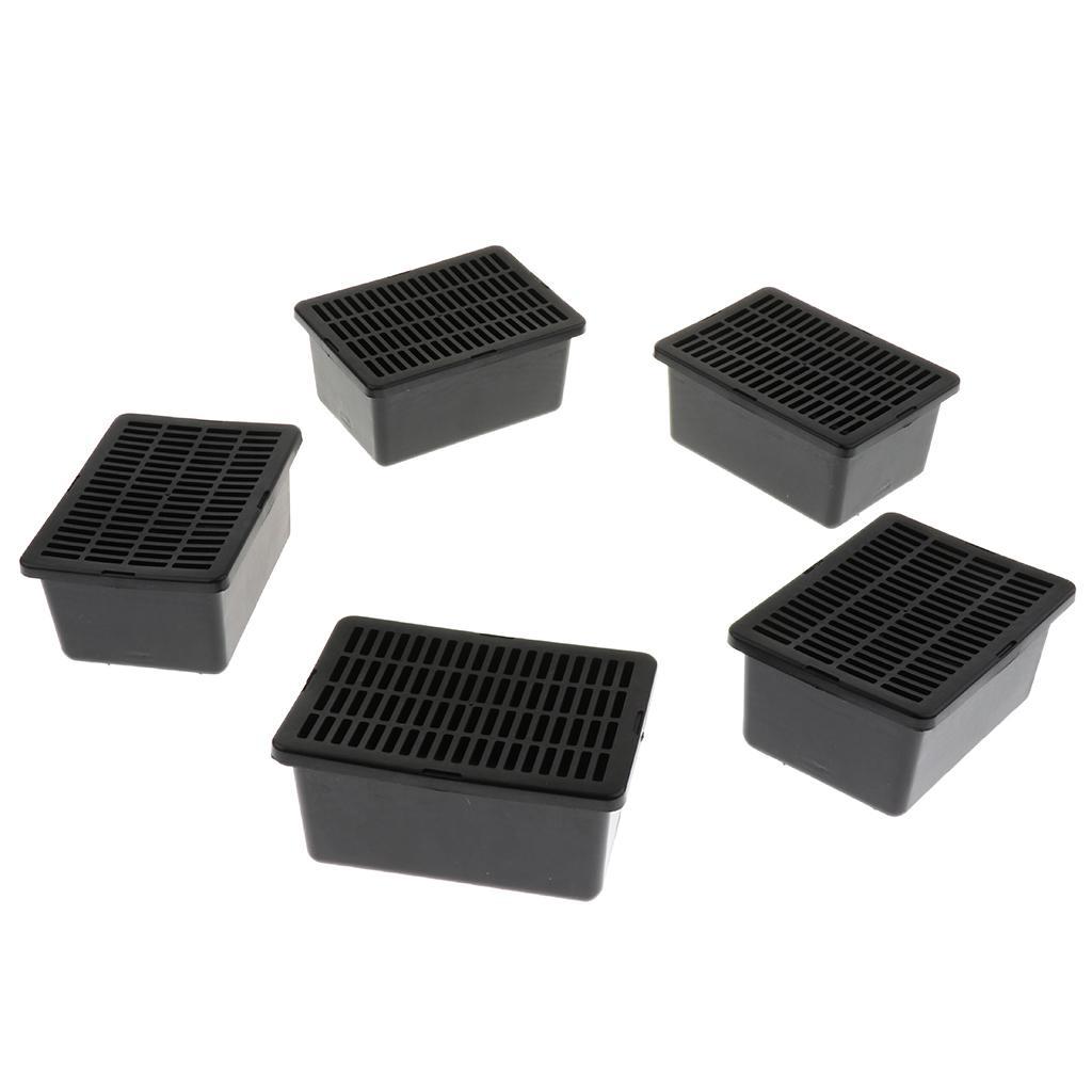 5x Reptile Vivarium Terrarium Breeding Tank Reptile Feeding Rearing Box Cage