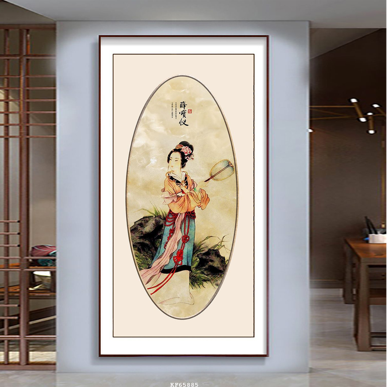 Tranh Vải Trang Trí Phòng Ngủ - Tranh Đơn Cô Gái Xinh Đẹp