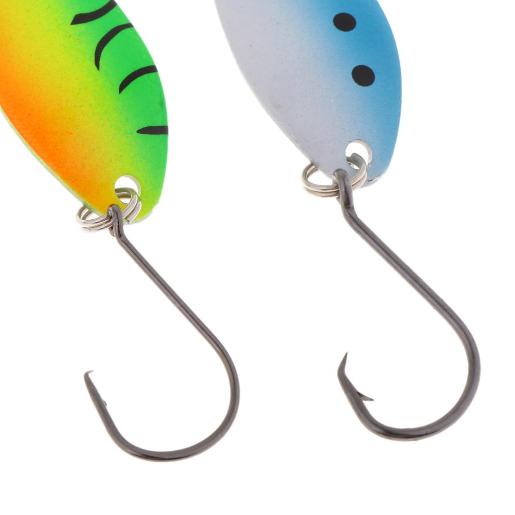 10pcs Spinners Spoon Jigging & Casting Fishing Lures Baits Saltwater Tackle
