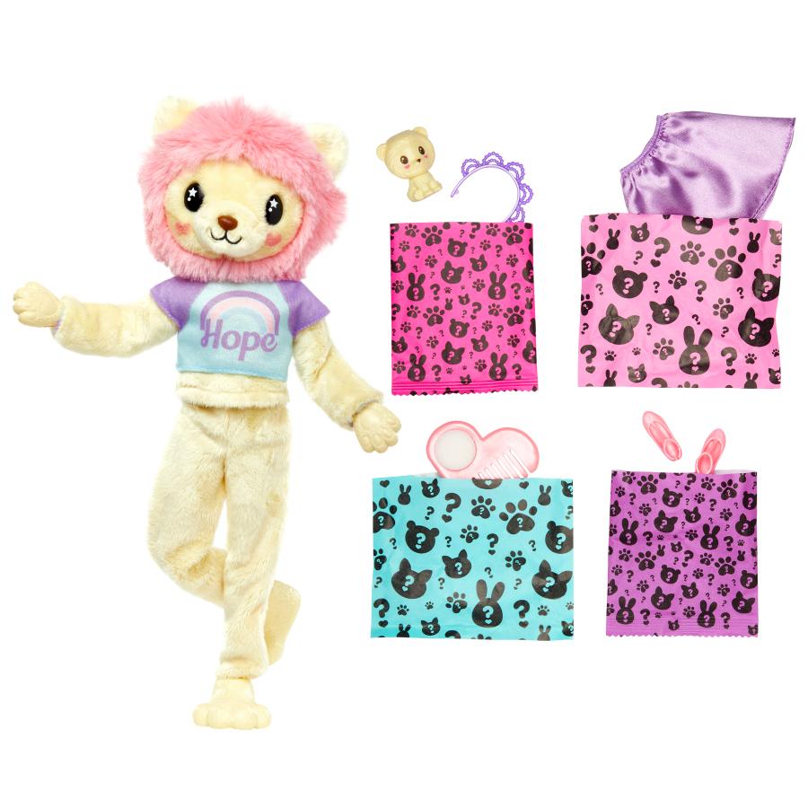 Đồ Chơi Búp Bê Barbie Cutie Reveal - Lion BARBIE HKR06/HKR02