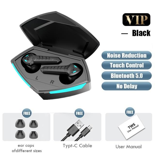 Mới TWS Tai Nghe Stereo Không Dây Bluetooth Tai Nghe Thể Thao Chống Thấm Nước Tai Nghe Nhét Tai Có Mic Sạc Hộp