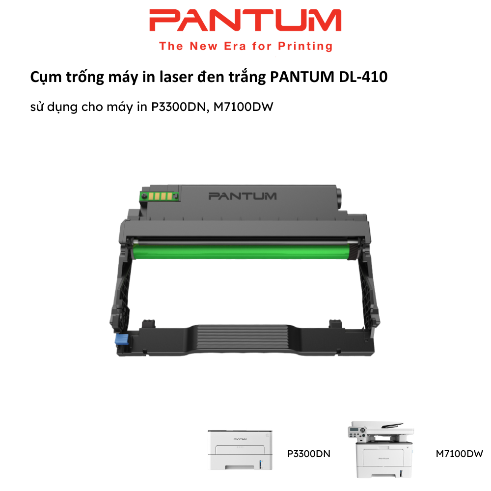 Cụm trống  máy in PANTUM DL-410, sử dụng cho máy in P3300DN, M7100DW - Hàng chính hãng