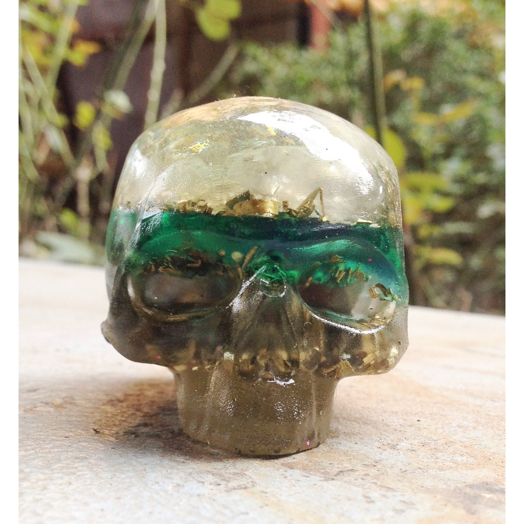 Hộp sọ orgonite (Crystal Skull) Mystery v.3 (Thiền kết nối)