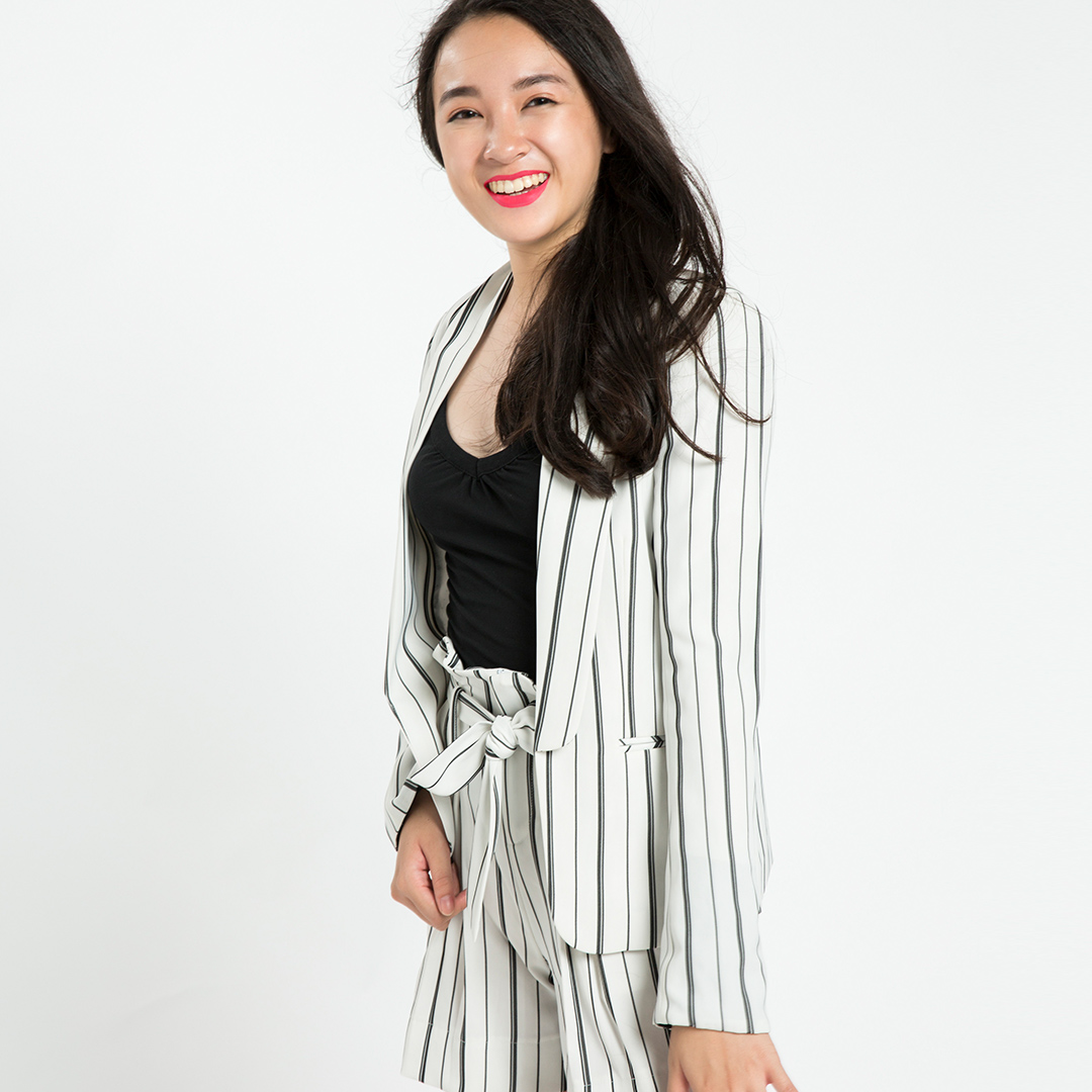 Áo Khoác Blazer Hity TOP086 (Sọc Trắng Kim Cương)