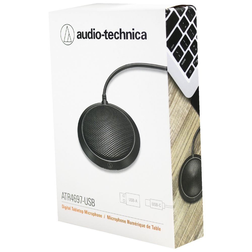 Micro Audio Technica ATR4697USB - Họp Trực Tuyến, Kết Nối Type-C, USB, Hướng Thu Đa Hướng - Hàng Chính Hãng