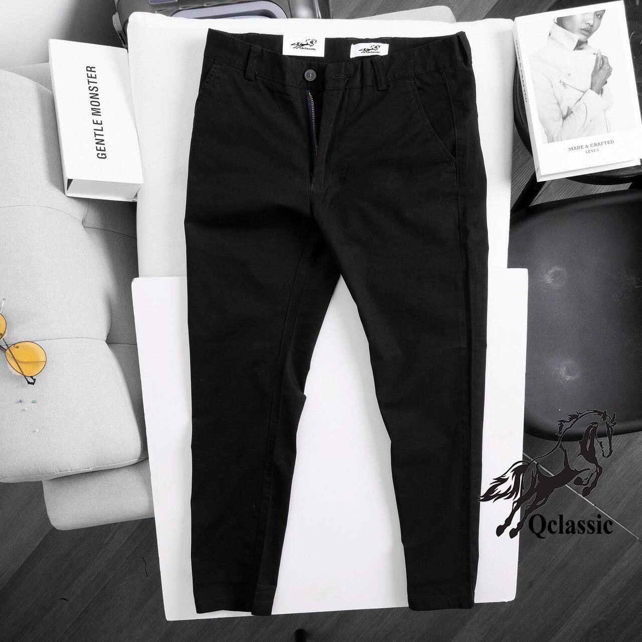 Quần Kaki nam dài Hàn Quốc vải co dãn, Form mặc tôn dáng, trẻ trung và năng động, vải mặc thoáng mát, không nhăn và xù, đa dạng màu sắc Q0008