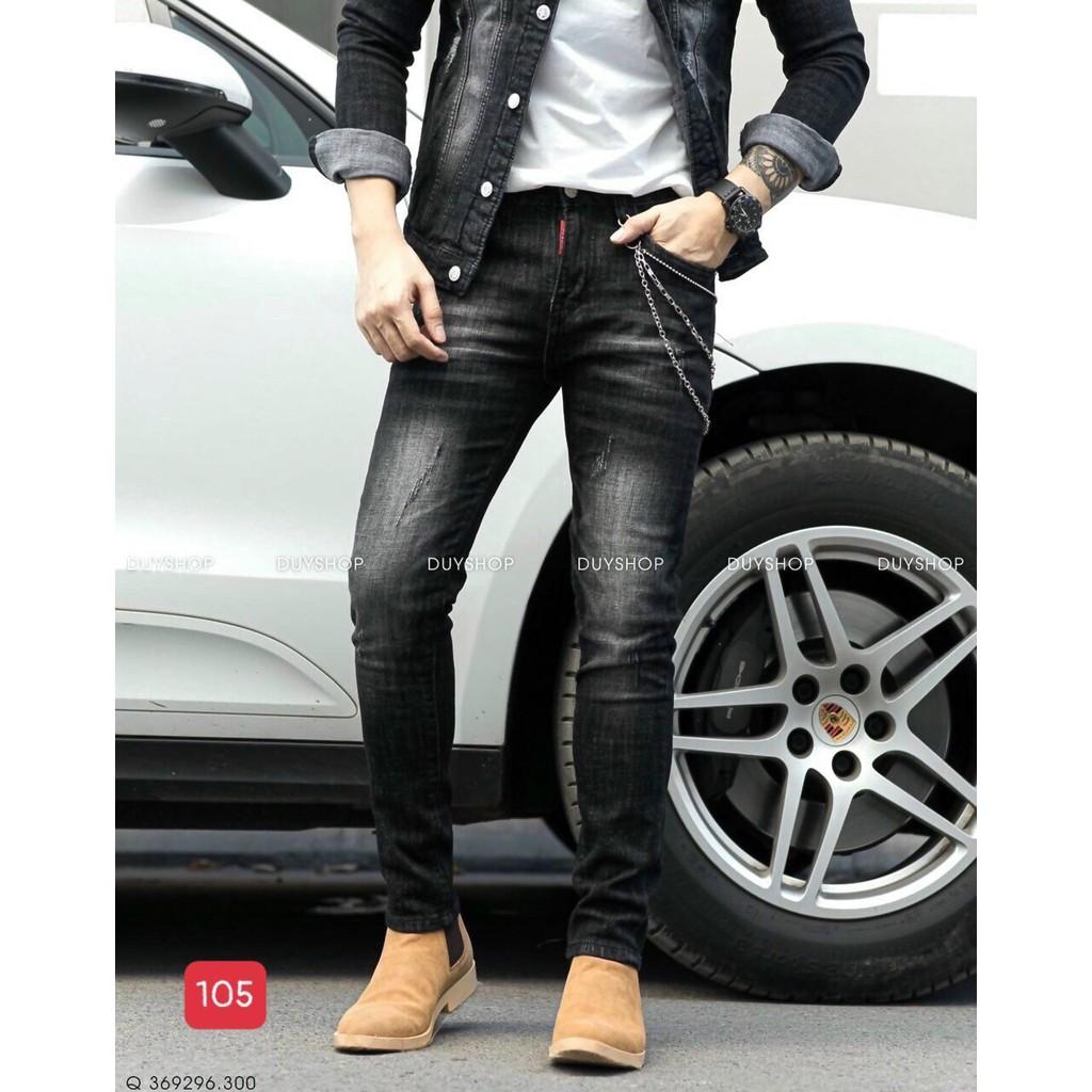 Quần jean nam xước cao cấp vải co dãn hàng quảng châu PHUONGNAMSHOP cao cấp f4