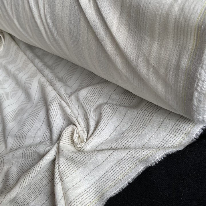 Vải Line Cotton 100% Họa Tiết Sọc Khổ 1m4 - Co Giãn Nhẹ, Mềm Mại - May Áo Sơ Mi, Đầm, Váy, Đồ Thiết Kế