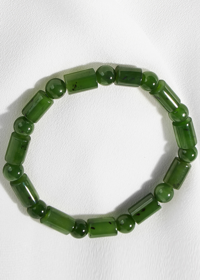 Vòng tay ngọc bích đốt trúc Ngọc Quý Gemstone