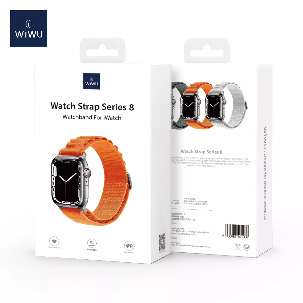 Dây đeo thay thế dành cho Apple Watch Ultra Series 8 49mm / 45mm / 44mm / 42mm chất liệu vải kết hợp với nylon hiệu WIWU Watchband Pro (thiết kế tinh tế, lịch lãm sang trọng, chất liệu cao cấp) - hàng nhập khẩu