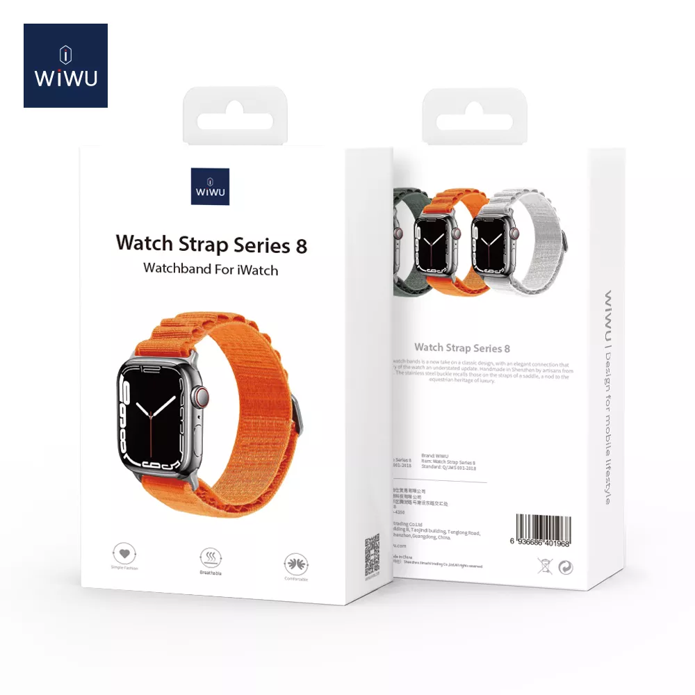 Dây đeo thay thế dành cho Apple Watch Ultra Series 8 49mm / 45mm / 44mm / 42mm chất liệu vải kết hợp với nylon hiệu WIWU Watchband Pro - hàng nhập khẩu