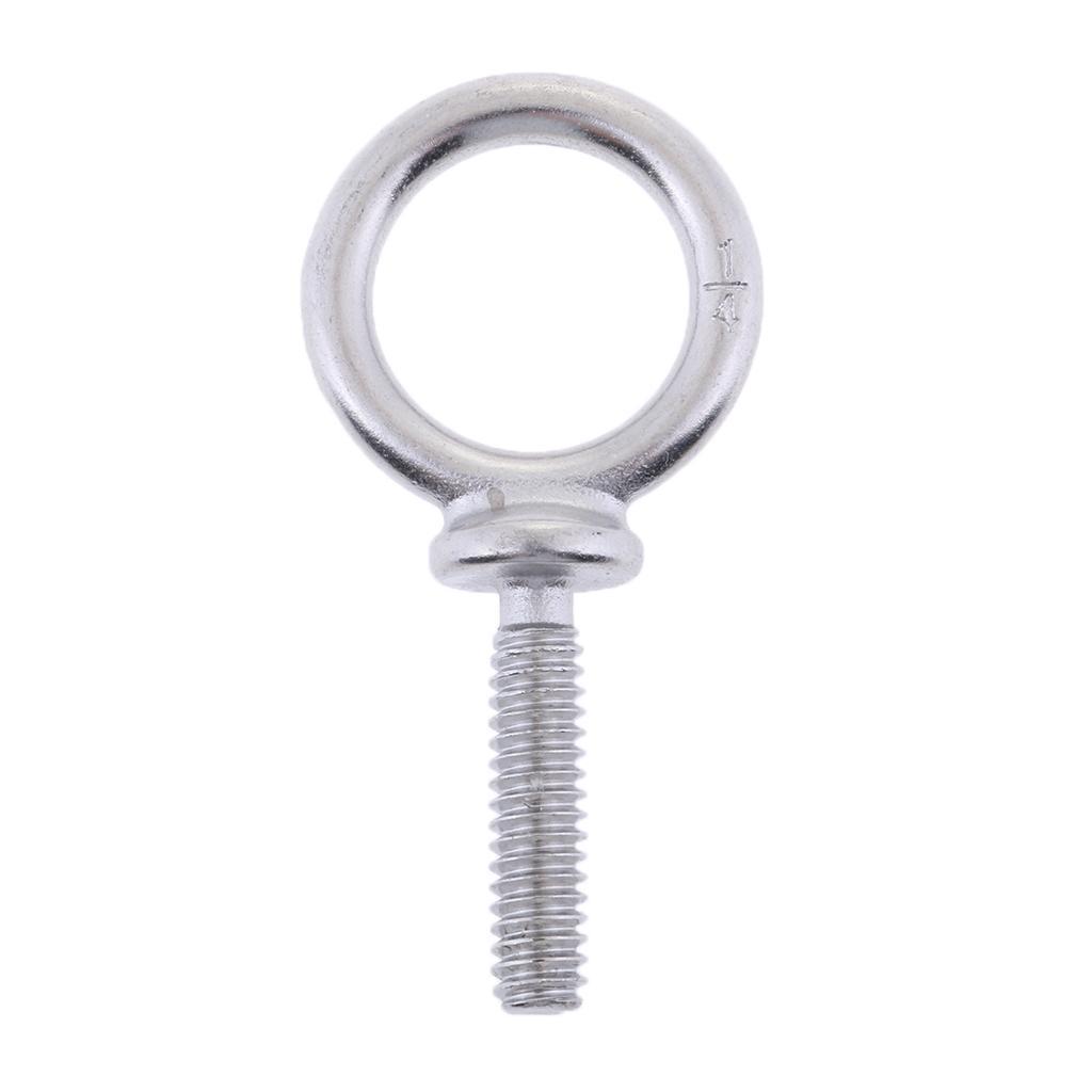 2-4pack 304 Stainless Steel Lifting Eye Bolt Ring Shape Screws Nuts Part M4
