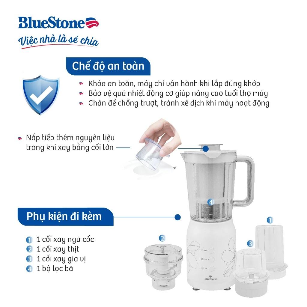 Máy Xay Sinh Tố BlueStone BLB-5335w,4 Cối Xay Đa Năng, 1.2Lit - 300w, Hàng Chính Hãng