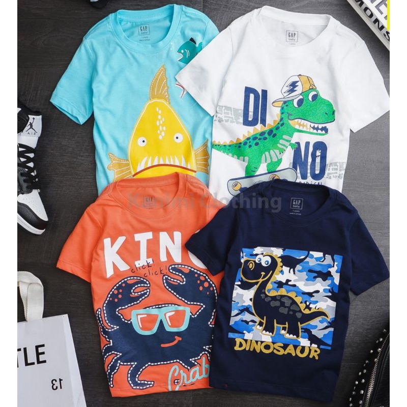 Áo thun hè nhiều hình cho bé trai 1-5 tuổi