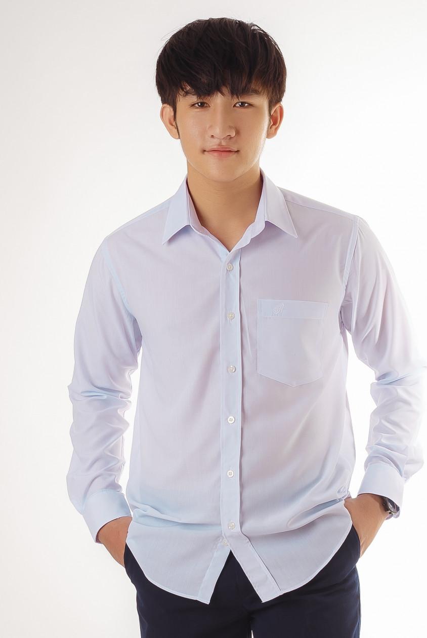 Áo học sinh Amazing vạt bầu tay dài - 2XL