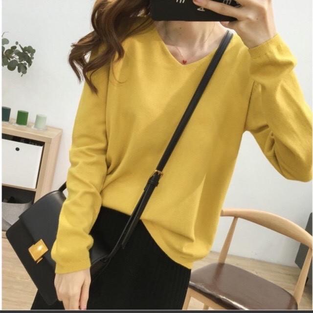 Áo len mỏng dài tay hàng Quảng Châu