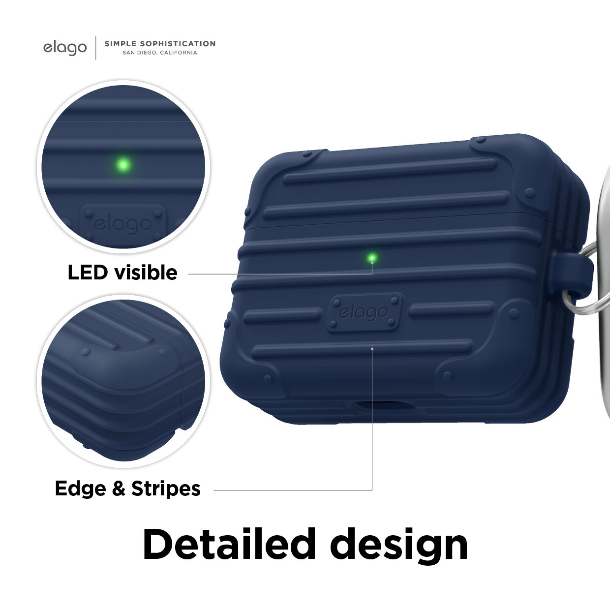 Ốp Elago Suit Case cho AirPods Pro  - Hàng chính hãng