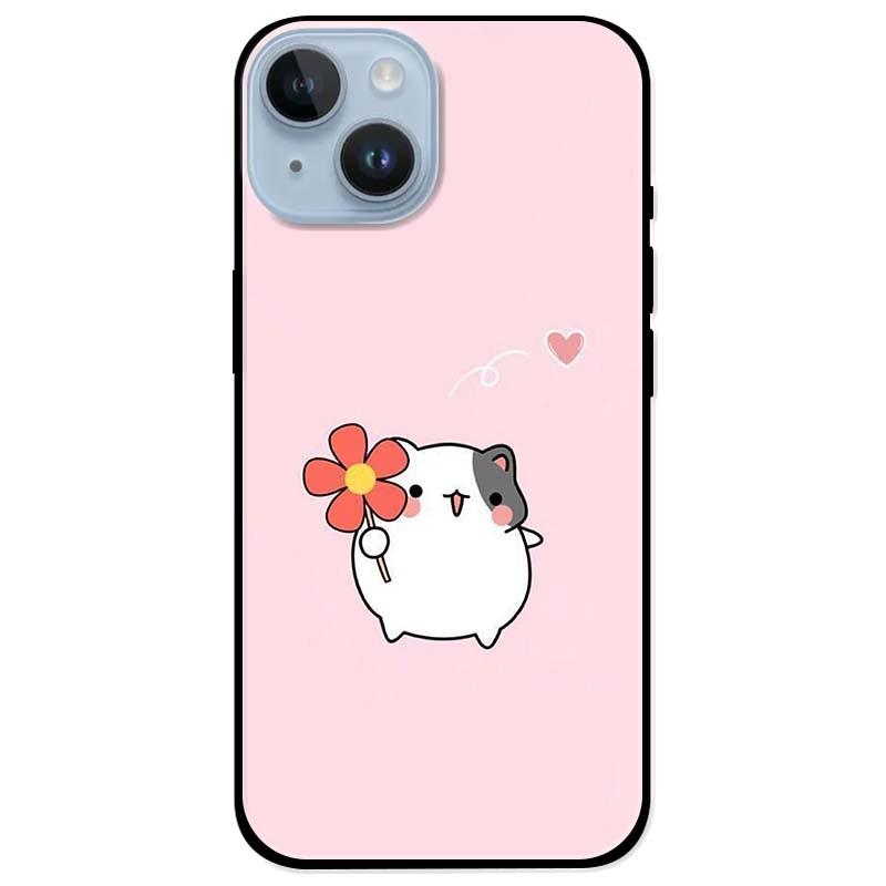 Ốp lưng dành cho Iphone 14 - Iphone 14 Plus - Iphone 14 Pro - Iphone 14 Pro Max - Chú Chuột Cầm Hoa