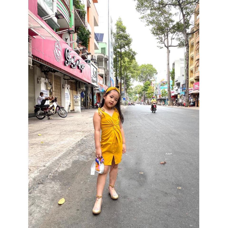 Thời trang trẻ em - Váy Đầm bé gái 2 dây, mát mẻ, mặc đi chơi, dạo phố - SockiMall
