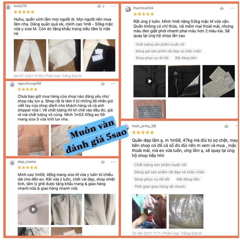 Quần Jean Nữ Dáng Baggy Ống Suông Basic ThunderUnisex Chất Vải Dày Dặn Mềm Mại Phong Cách Ulzzang Fullsize