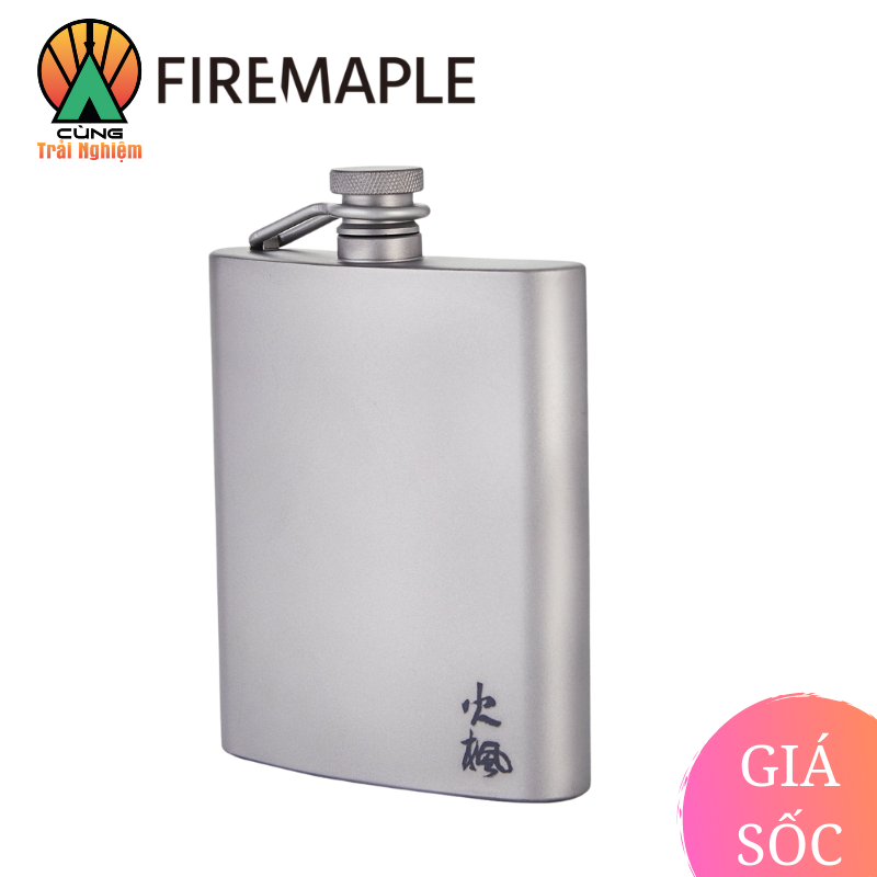 Bình Đựng Rượu Bacchus 200ml Dã Ngoại Chuyên dụng Fire Maple Siêu Nhẹ Titanium Hip Flask FMP-BINH-1