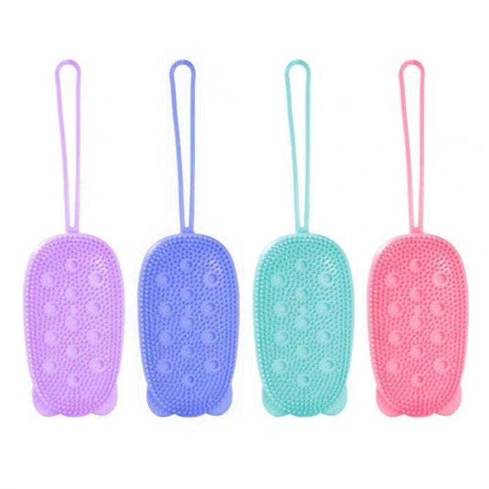 Combo 5 Bông tắm Silicon hình chuột 2 mặt tạo bọt kháng khuẩn đa năng tiện lợi
