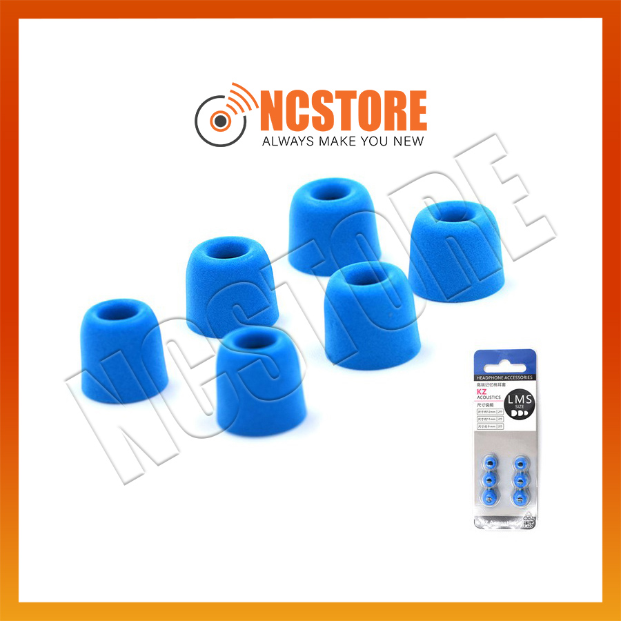 Bộ nút tai nghe KZ MEMORY FOAM | Núm tai nghe KZ | Hàng Chính Hãng