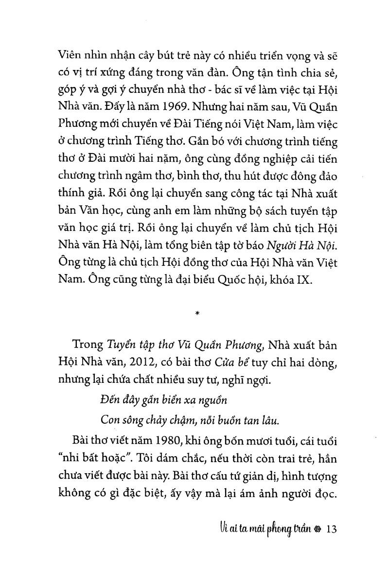 Vì Ai Ta Mãi Phong Trần