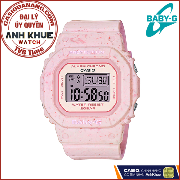 Đồng hồ nữ dây nhựa Casio Baby-G chính hãng Anh Khuê BGD-560CR-4DR