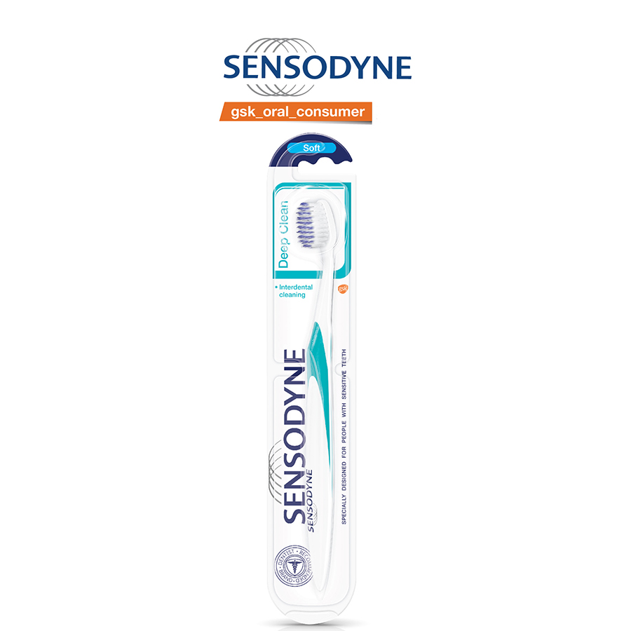 Bàn chải đánh răng SENSODYNE DEEP CLEAN SOFT làm sạch sâu kẽ răng (Màu ngẫu nhiên)