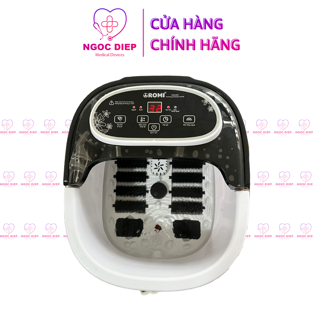 Bồn massage ngâm chân OROMI ORM-267B - Máy mát xa chân thư giãn tự động làm nóng nước