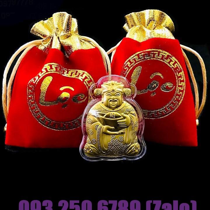 Ông Thần Tài Cho Ngày Vía Thần Tài , tặng kèm túi nhung đỏ chữ LỘC