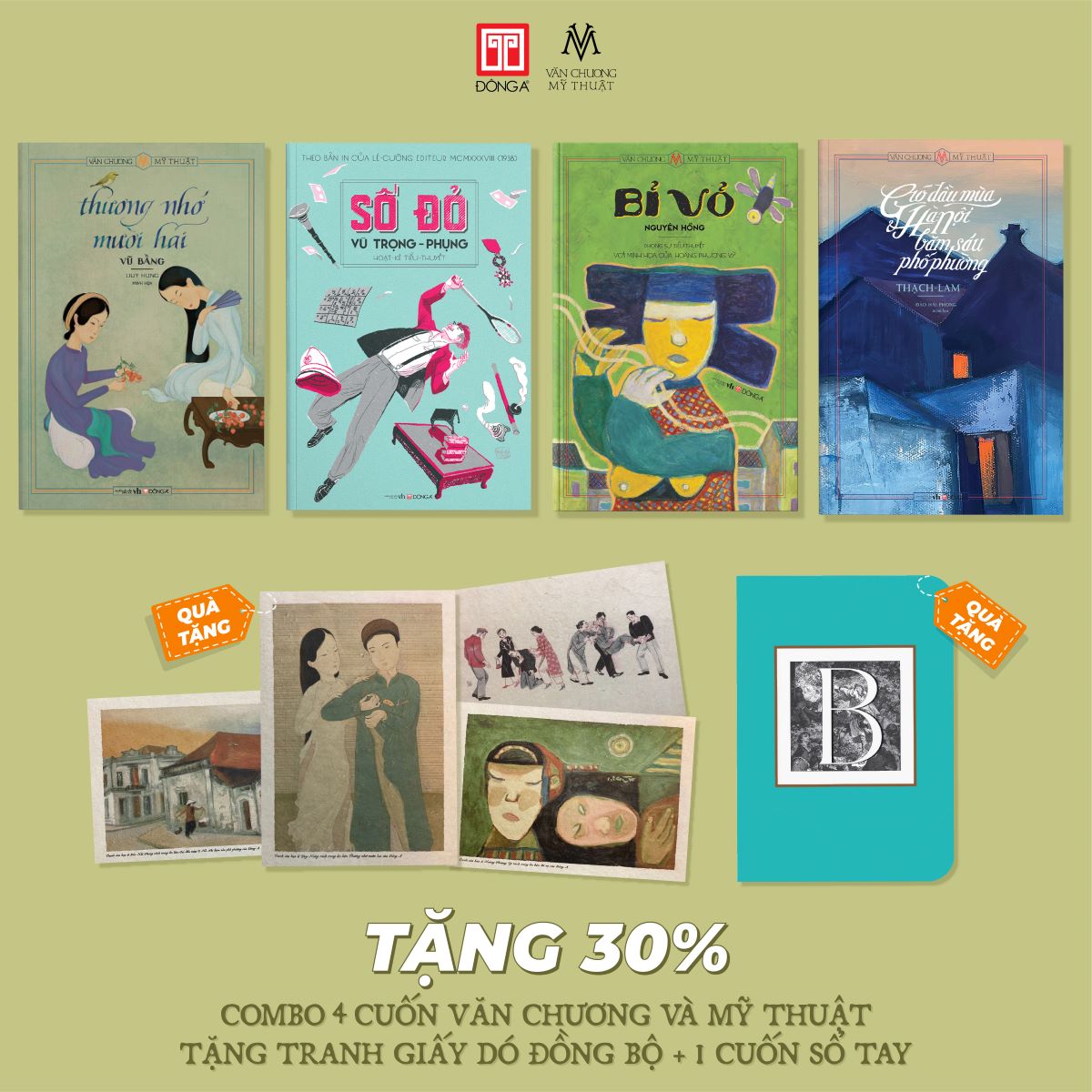 Combo 4 tác phẩm Văn chương và Mỹ thuật - Đông A
