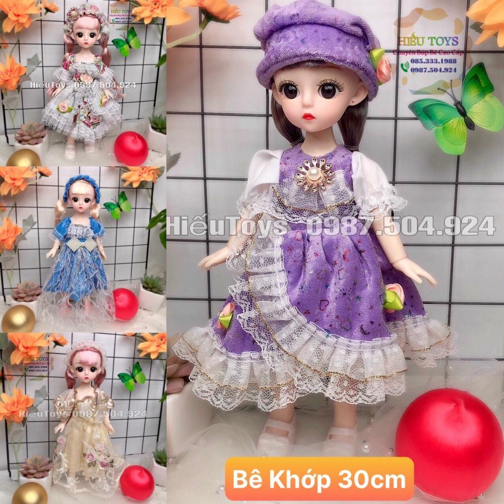 Búp Bê Barbie Khơp 30cm Mặt Xinh Váy Đẹp Tóc Dài Đồ Chơi Búp Bê Cho Bé Gái Từ 2 Đến 8 Tuổi