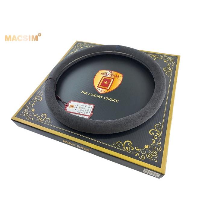 Bọc vô lăng cao cấp Macsim mã 8855 màu đen đỏ, đen xanh