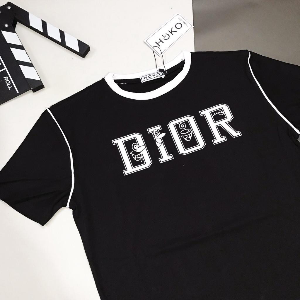 Áo thun Nam Cổ Tròn DIOR viền cổ Fashion Eking Clothing x HOKO, Vải Cotton co giãn - thấm hút tốt, năng động trẻ trung