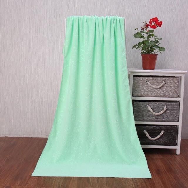 Khăn Tắm Lớn Xuất Nhật Gấu In Chìm Khổ 70x140