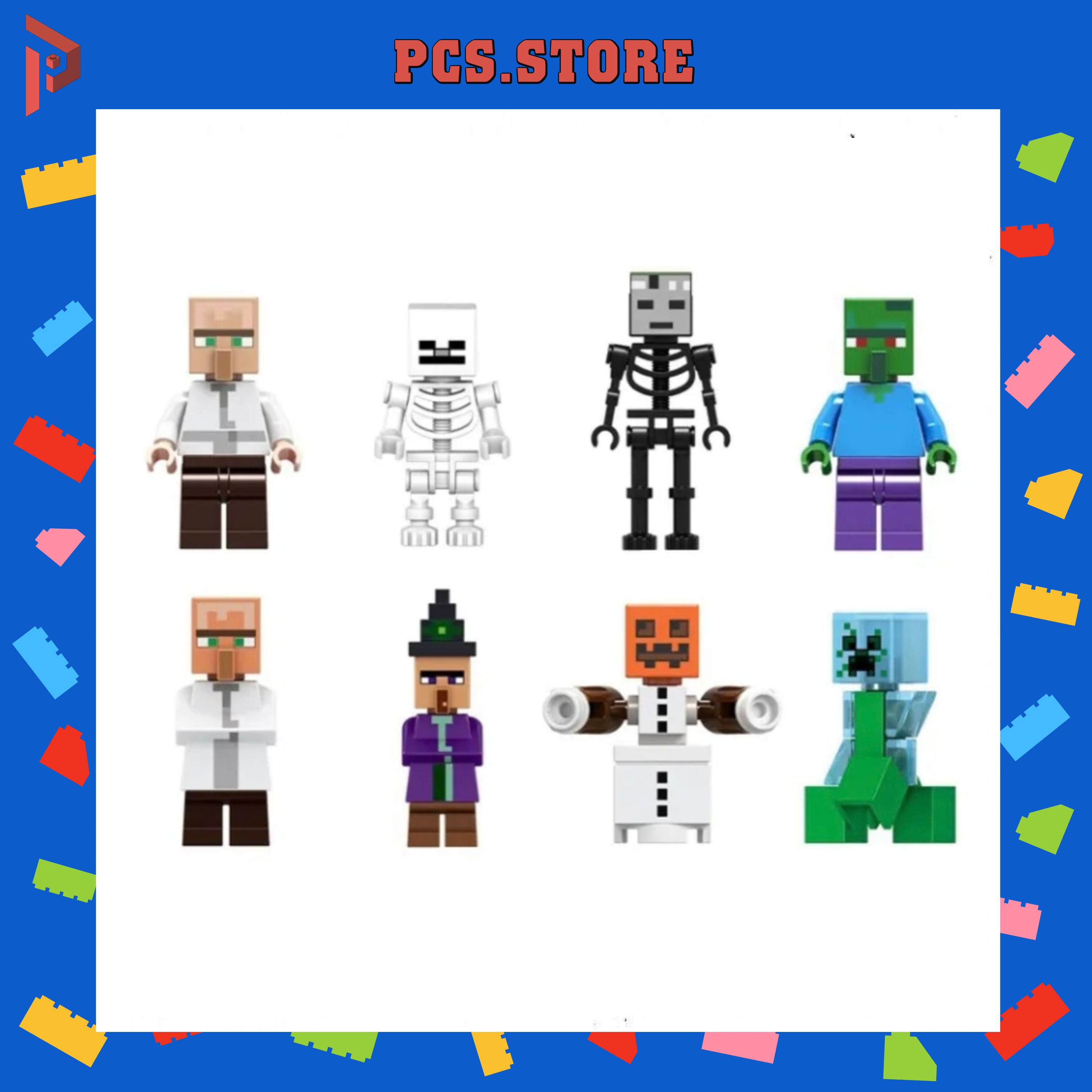 Hình ảnh Đồ Chơi Lắp Ráp Minifigures Nhân Vật Bí Ẩn Minecraft - PCS STORE