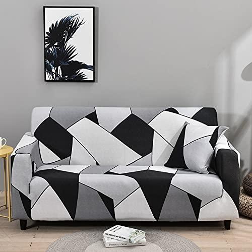 Vỏ ghế sofa có thể mở rộng trong vải spandex trong hình dạng của ghế sofa 3 với dây đeo đàn hồi, vỏ sofa, bảo vệ đồ nội thất của trẻ em, vật nuôi