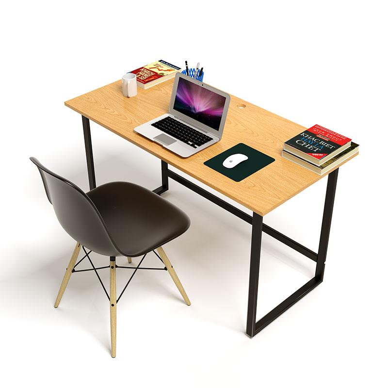 Bộ Bàn OakF Vân Sồi Chân Đen Và Ghế Eames Chân Gỗ Đen IBIE TOOAFO12B-EAMSB