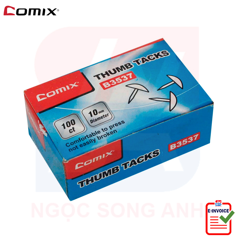 Combo 02 hộp đinh ghim Inox Comix B3537