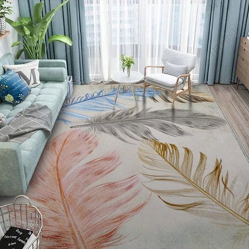 Thảm trải sàn phong cách hiện đại có thể giặt được dùng trang trí đầu giường phòng ngủ/phòng khách