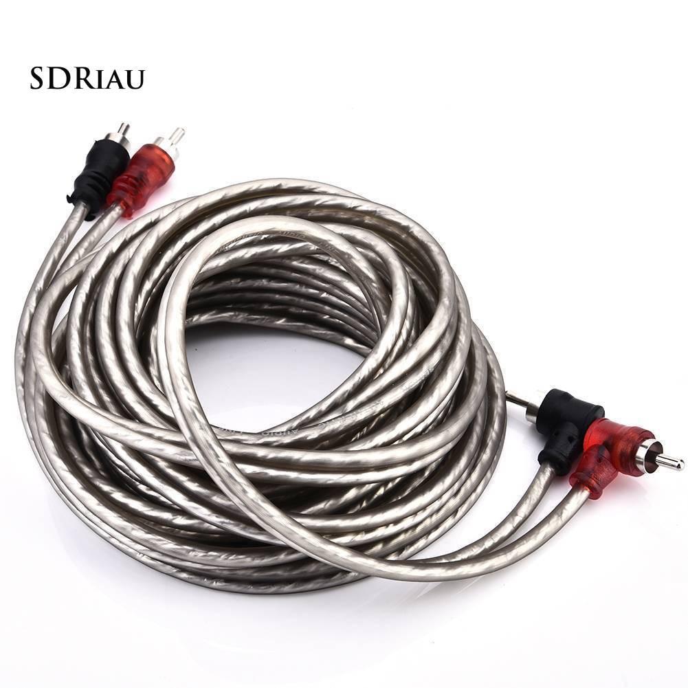 Dây Cáp Âm Thanh Chuyển Đổi 5m 2 Rca Sang 2 Rca Chuyên Dụng Cho Xe Hơi